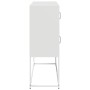 Aparador de acero laminado en frío blanco 100,5x39x107 cm de , Aparadores - Ref: Foro24-853427, Precio: 138,87 €, Descuento: %