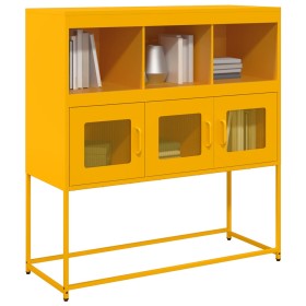 Aparador de acero laminado en frío amarillo 100,5x39x107 cm de , Aparadores - Ref: Foro24-853419, Precio: 120,43 €, Descuento: %