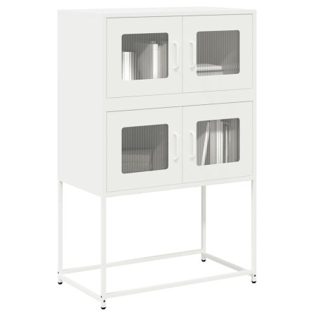 Aparador de acero blanco 68x39x107 cm de , Aparadores - Ref: Foro24-853349, Precio: 101,89 €, Descuento: %