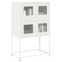 Aparador de acero blanco 68x39x107 cm de , Aparadores - Ref: Foro24-853349, Precio: 101,89 €, Descuento: %