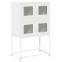 Aparador de acero blanco 68x39x107 cm de , Aparadores - Ref: Foro24-853349, Precio: 101,89 €, Descuento: %