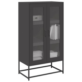 Aparador de acero negro 68x39x123 cm de , Aparadores - Ref: Foro24-853356, Precio: 137,65 €, Descuento: %