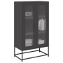 Aparador de acero negro 68x39x123 cm de , Aparadores - Ref: Foro24-853356, Precio: 137,65 €, Descuento: %