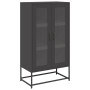 Aparador de acero negro 68x39x123 cm de , Aparadores - Ref: Foro24-853356, Precio: 137,65 €, Descuento: %