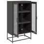 Aparador de acero negro 68x39x123 cm de , Aparadores - Ref: Foro24-853356, Precio: 137,65 €, Descuento: %