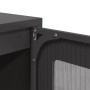 Aparador de acero negro 68x39x123 cm de , Aparadores - Ref: Foro24-853356, Precio: 137,65 €, Descuento: %