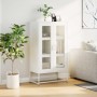 Aparador de acero blanco 68x39x123 cm de , Aparadores - Ref: Foro24-853361, Precio: 176,26 €, Descuento: %
