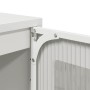 Aparador de acero blanco 68x39x123 cm de , Aparadores - Ref: Foro24-853361, Precio: 176,26 €, Descuento: %