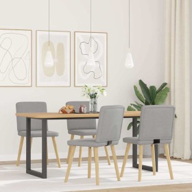 Sillas de comedor 4 uds tela gris nube de , Sillas de comedor - Ref: Foro24-3315306, Precio: 198,29 €, Descuento: %