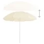 Sombrilla de jardín con poste de acero color arena 180 cm de vidaXL, Sombrillas - Ref: Foro24-315540, Precio: 23,55 €, Descue...