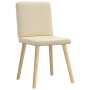 Sillas de comedor 4 unidades tela color crema de , Sillas de comedor - Ref: Foro24-3315304, Precio: 199,80 €, Descuento: %