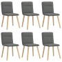 Sillas de comedor 6 unidades tela gris oscuro de , Sillas de comedor - Ref: Foro24-3315591, Precio: 304,85 €, Descuento: %