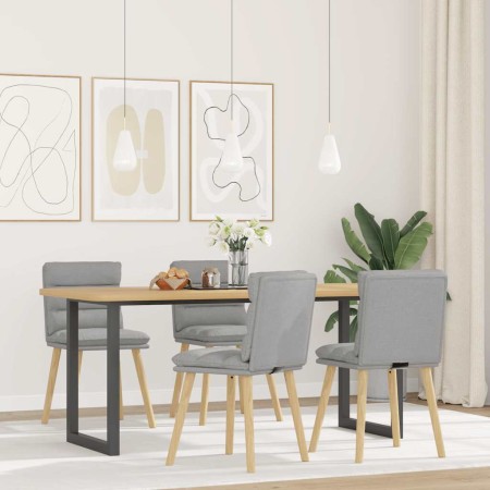 Sillas de comedor 4 uds tela gris nube de , Sillas de comedor - Ref: Foro24-3315402, Precio: 217,38 €, Descuento: %