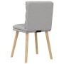 Sillas de comedor 4 uds tela gris nube de , Sillas de comedor - Ref: Foro24-3315402, Precio: 217,38 €, Descuento: %