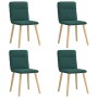 Sillas de comedor 4 unidades tela verde oscuro de , Sillas de comedor - Ref: Foro24-3315325, Precio: 203,05 €, Descuento: %