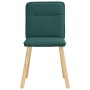 Sillas de comedor 4 unidades tela verde oscuro de , Sillas de comedor - Ref: Foro24-3315325, Precio: 203,05 €, Descuento: %