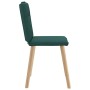 Sillas de comedor 4 unidades tela verde oscuro de , Sillas de comedor - Ref: Foro24-3315325, Precio: 203,05 €, Descuento: %