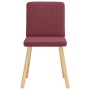Sillas de comedor 6 unidades tela rojo tinto de , Sillas de comedor - Ref: Foro24-3315570, Precio: 295,83 €, Descuento: %