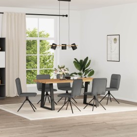 Sillas de comedor 6 unidades tela gris oscuro de , Sillas de comedor - Ref: Foro24-3315603, Precio: 304,67 €, Descuento: %