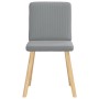Sillas de comedor 4 unidades tela gris claro de , Sillas de comedor - Ref: Foro24-3315297, Precio: 199,80 €, Descuento: %