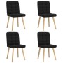 Sillas de comedor 4 unidades tela negras de , Sillas de comedor - Ref: Foro24-3315193, Precio: 205,47 €, Descuento: %