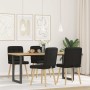 Sillas de comedor 4 unidades tela negras de , Sillas de comedor - Ref: Foro24-3315193, Precio: 205,47 €, Descuento: %