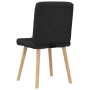 Sillas de comedor 4 unidades tela negras de , Sillas de comedor - Ref: Foro24-3315193, Precio: 205,47 €, Descuento: %
