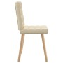 Sillas de comedor 4 unidades tela color crema de , Sillas de comedor - Ref: Foro24-3315198, Precio: 205,47 €, Descuento: %
