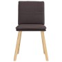 Sillas de comedor 6 unidades tela marrón oscuro de , Sillas de comedor - Ref: Foro24-3315629, Precio: 320,08 €, Descuento: %
