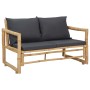 Juego de muebles de jardín con cojines 4 piezas bambú de vidaXL, Conjuntos de jardín - Ref: Foro24-315601, Precio: 472,46 €, ...