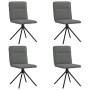 Sillas de comedor giratorias 4 unidades tela gris oscuro de , Sillas de comedor - Ref: Foro24-3315333, Precio: 203,91 €, Desc...