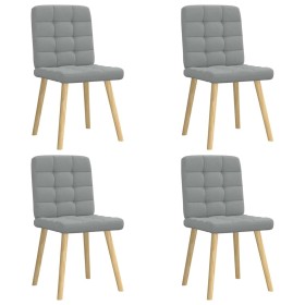 Sillas de comedor 4 unidades tela gris claro de , Sillas de comedor - Ref: Foro24-3315191, Precio: 204,72 €, Descuento: %