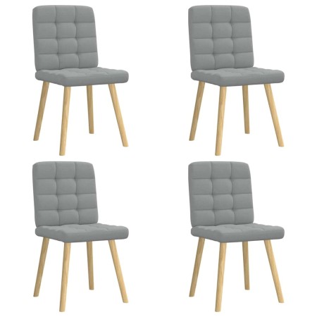 Sillas de comedor 4 unidades tela gris claro de , Sillas de comedor - Ref: Foro24-3315191, Precio: 204,72 €, Descuento: %