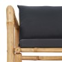 Juego de muebles de jardín con cojines 4 piezas bambú de vidaXL, Conjuntos de jardín - Ref: Foro24-315601, Precio: 472,46 €, ...