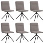 Sillas de comedor 6 unidades de tela gris taupe de , Sillas de comedor - Ref: Foro24-3315608, Precio: 304,67 €, Descuento: %