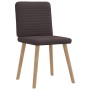 Sillas de comedor 4 unidades tela marrón oscuro de , Sillas de comedor - Ref: Foro24-3315248, Precio: 200,85 €, Descuento: %