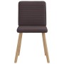Sillas de comedor 4 unidades tela marrón oscuro de , Sillas de comedor - Ref: Foro24-3315248, Precio: 200,85 €, Descuento: %