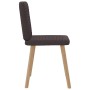 Sillas de comedor 4 unidades tela marrón oscuro de , Sillas de comedor - Ref: Foro24-3315248, Precio: 200,85 €, Descuento: %