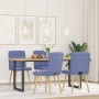 Sillas de comedor 4 uds tela azul jeans de , Sillas de comedor - Ref: Foro24-3315201, Precio: 204,72 €, Descuento: %