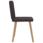 Sillas de comedor 6 unidades tela marrón oscuro de , Sillas de comedor - Ref: Foro24-3315518, Precio: 300,10 €, Descuento: %
