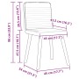 Sillas de comedor 6 unidades tela marrón oscuro de , Sillas de comedor - Ref: Foro24-3315518, Precio: 300,10 €, Descuento: %