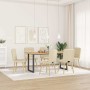 Sillas de comedor 6 unidades tela color crema de , Sillas de comedor - Ref: Foro24-3315468, Precio: 307,03 €, Descuento: %