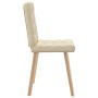 Sillas de comedor 6 unidades tela color crema de , Sillas de comedor - Ref: Foro24-3315468, Precio: 307,03 €, Descuento: %