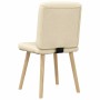 Sillas de comedor 6 unidades tela color crema de , Sillas de comedor - Ref: Foro24-3315468, Precio: 307,03 €, Descuento: %