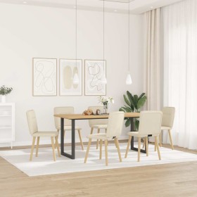 Sillas de comedor 6 unidades lino de , Sillas de comedor - Ref: Foro24-3315601, Precio: 317,24 €, Descuento: %