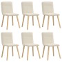 Sillas de comedor 6 unidades lino de , Sillas de comedor - Ref: Foro24-3315601, Precio: 317,24 €, Descuento: %