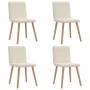 Sillas de comedor 4 unidades lino de , Sillas de comedor - Ref: Foro24-3315255, Precio: 210,56 €, Descuento: %