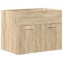 Mueble de baño con lavabo incorporado y grifo roble Sonoma de , Muebles de baño - Ref: Foro24-3325014, Precio: 198,66 €, Desc...