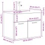 Mueble de baño con lavabo incorporado y grifo roble Sonoma de , Muebles de baño - Ref: Foro24-3325014, Precio: 198,66 €, Desc...