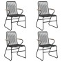Juego de comedor de jardín 5 piezas ratán PVC negro de vidaXL, Conjuntos de jardín - Ref: Foro24-3060274, Precio: 321,78 €, D...